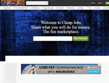 Tablet Screenshot of cheap-jobs.com